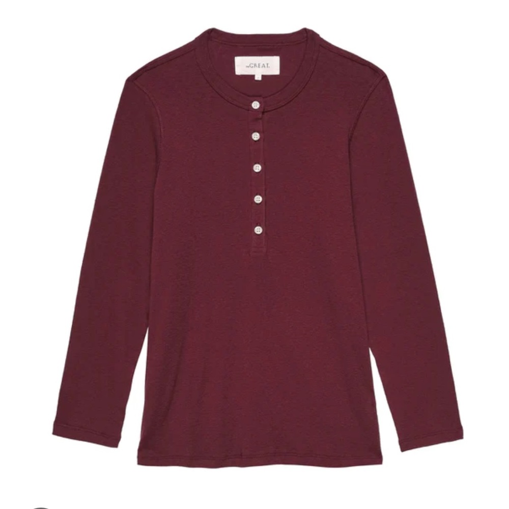 The Great - The Slim Recycled Rib Henley